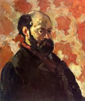 Cezanne, Paul - Self-Portrait on a Rose Background